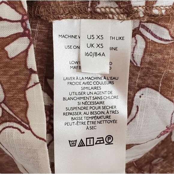 FREE PEOPLE Miss Daisy Cotton Printed Top Sz XSMALL - Picture 10 of 13